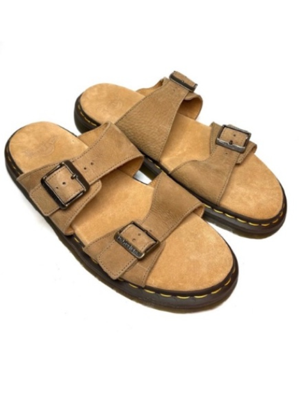 New! Dr. Martens Josef Tan Leather Sandals | 12